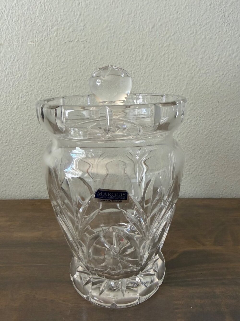 Waterford Marquis Crystal Canterbury Biscuit Barrel Cookie Jar With Lid Great Co